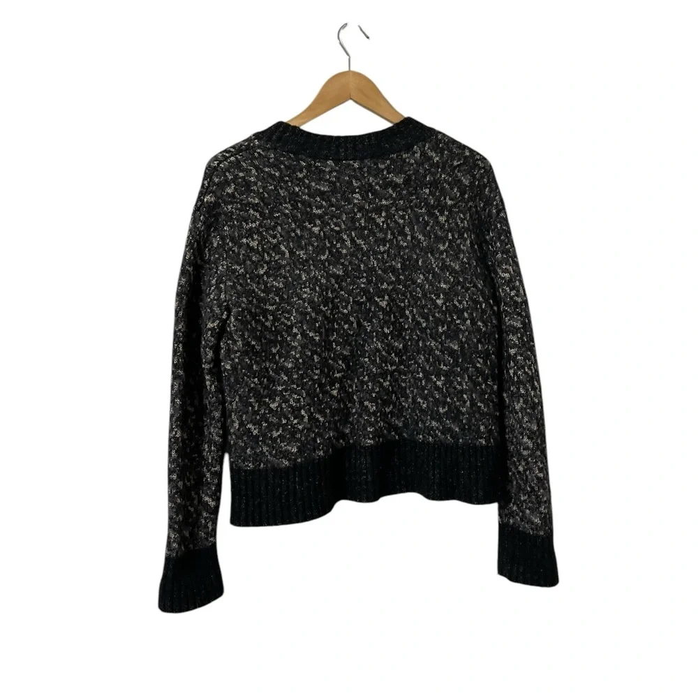 RAG & BONE Scarlett Boxy Melange Merino Wool Sweater Pullover Top